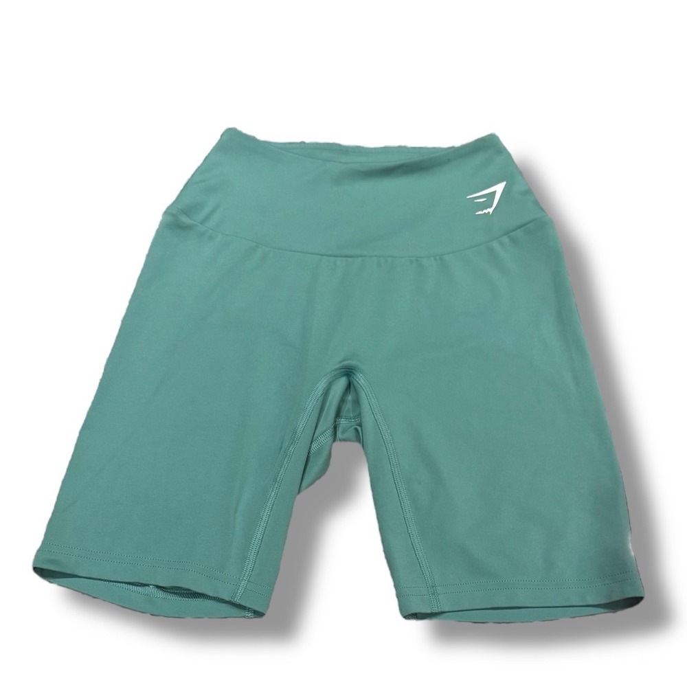 Gymshark Green Sweat Seamless Training Biker Shorts Womens Size S Gym‎ Workout